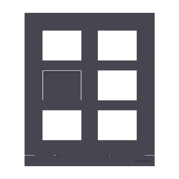 BUSCH-JAEGER - Frontplatte Audio 3/4 anthrazit - Busch-Welcome 2-Draht