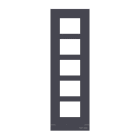 BUSCH-JAEGER - Frontplatte Audio 1/5 anthrazit - Busch-Welcome 2-Draht