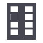 BUSCH-JAEGER - Frontplatte Video, 2/4, anthrazit - Busch-Welcome 2-Draht und Welcome IP