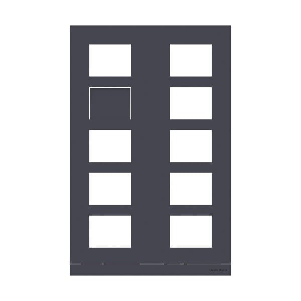 BUSCH-JAEGER - Frontplatte Video, 2/5, anthrazit - Busch-Welcome 2-Draht und Welcome IP