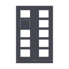 BUSCH-JAEGER - Frontplatte Video, 2/5, anthrazit - Busch-Welcome 2-Draht und Welcome IP
