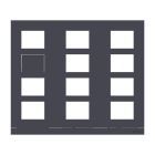 BUSCH-JAEGER - Frontplatte Video, 3/4, anthrazit - Busch-Welcome 2-Draht und Welcome IP