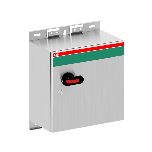 ABB - Sicherheitsschalter 3P, 55kW/125 A, bei 415V Edelstahlgehäuse, 400x400x230cm