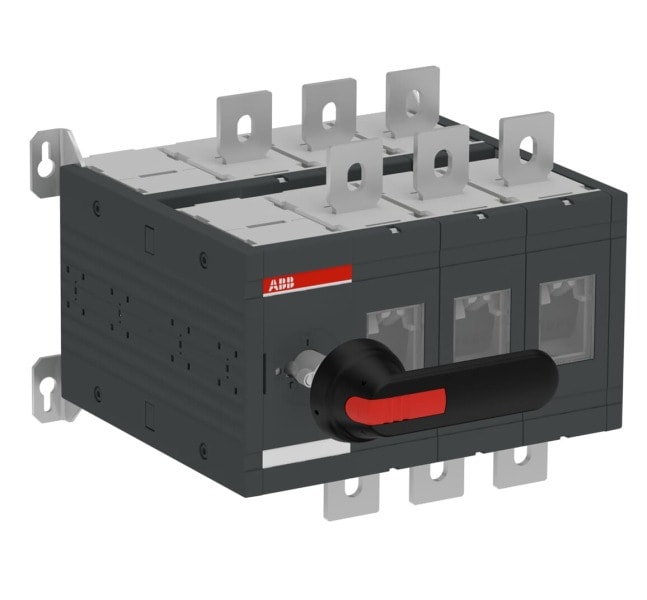 ABB - OT630E03DP Lasttrennschalter Doppelter Aufbau, 6-polig Griff und Welle inkl.