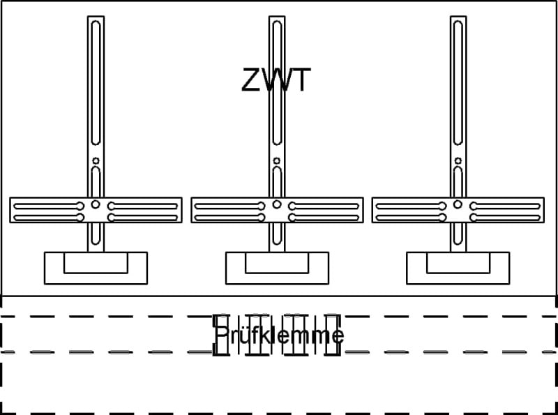 ABB - Meßplatte verdr. 3 Kreuze KF423
