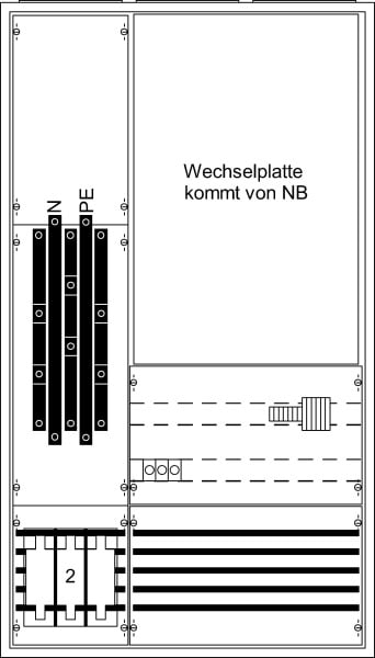 ABB - M-Schrank für WP 3/5A KS472