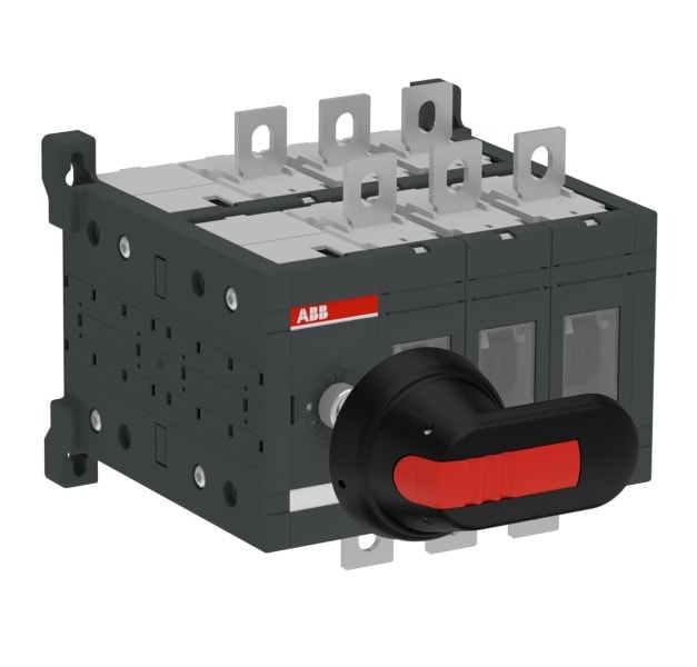 ABB - OT160E03DP Lasttrennschalter Doppelter Aufbau, 6-polig Griff und Welle inkl.