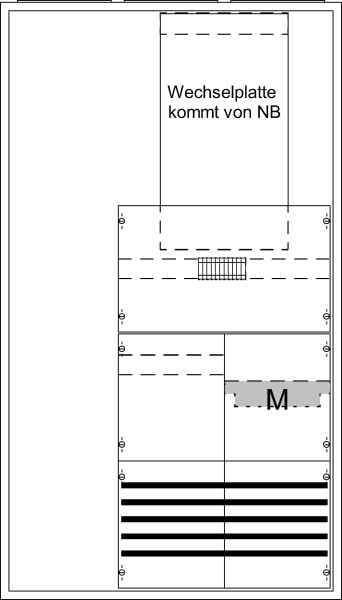 ABB - M-Schrank für WP 3/5A KS458