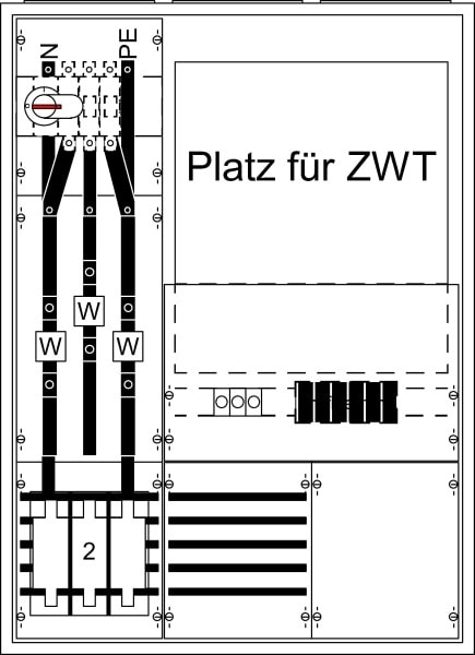 ABB - Messwandlerschrank kpl. 3/3A KS447