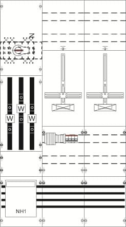 ABB - M+W-Feld kpl. H5/B3 KA4217