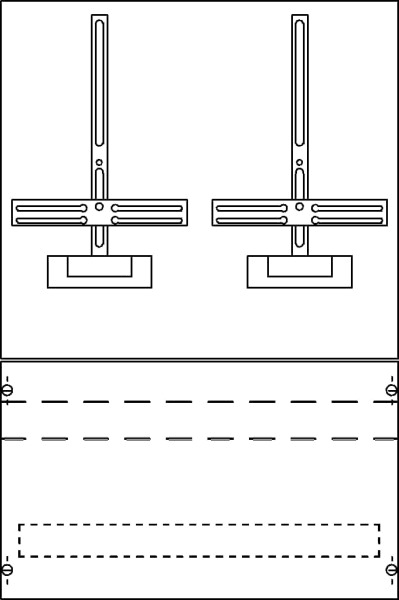 ABB - Meßplatte 2Z-Kreuz.unbestückt KF148