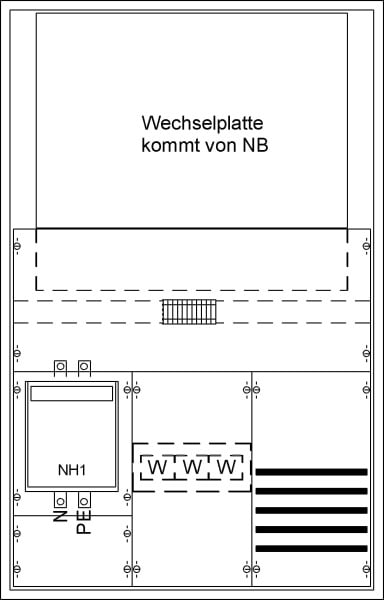 ABB - M-Schrank für WP 3/4 KS4218