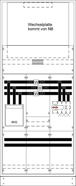 ABB - MuW-Standschrank kpl. BH8/FB3 KS4241
