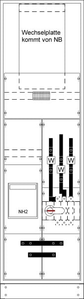 ABB - MuW-Standschrank kpl. BH8/FB2 KS4240