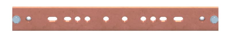 ABB - CU-Schiene 50x10, 2FB, N ZX2722
