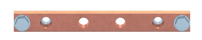 ABB - CU-Schiene 20x10, 1FB, PE ZX2738