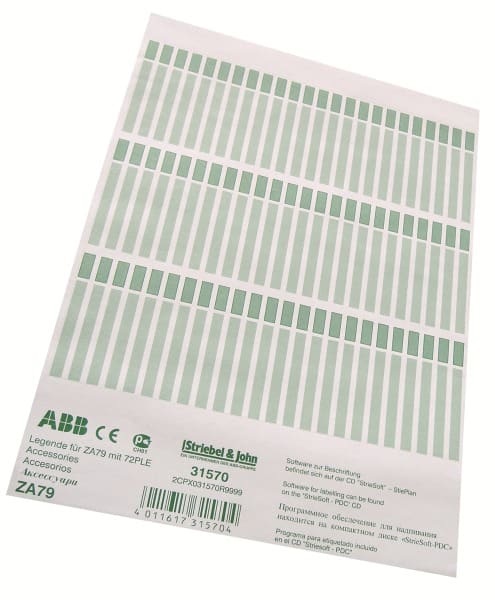 ABB - ZA79 Legende für ZA78 mit 72PLE