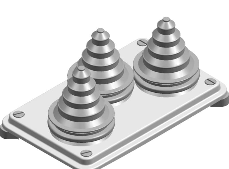 ABB - Flansch mit Tüllen 14-54mm ZW456