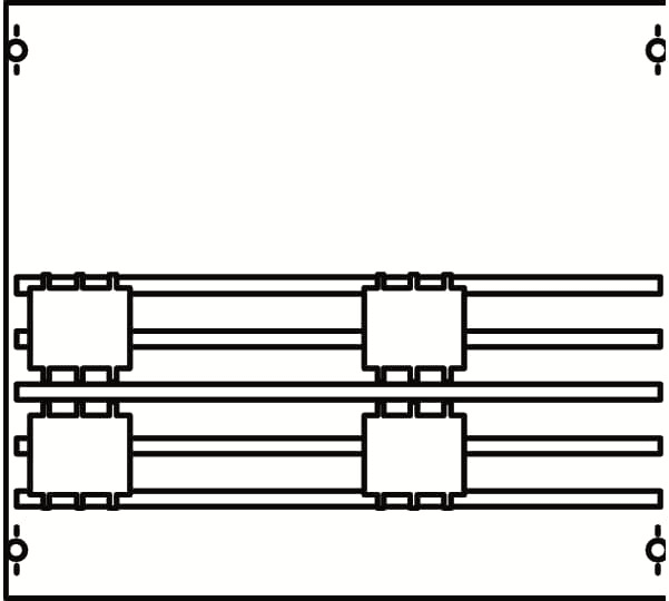 ABB - 2V004A Verteilerfeld BH00 2-Feld