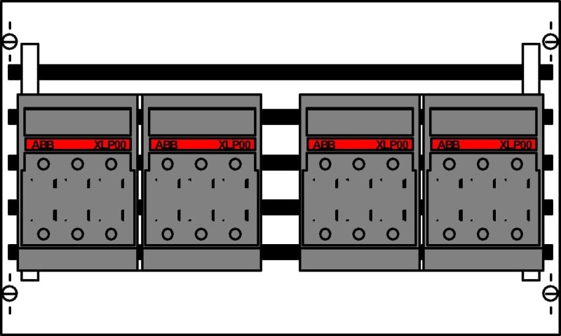 ABB - ED22TA Kombi-Set Sammelschiene