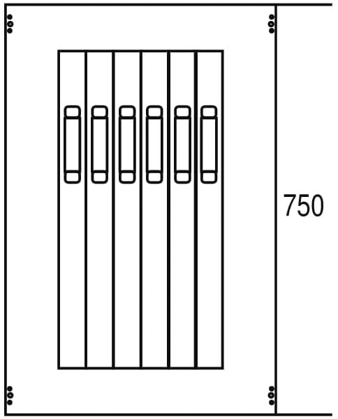 ABB - AG177 Abdeckung 750x500  6xNH00