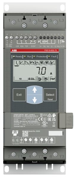 ABB - PSE18-600-70 Softstarter - 18 A - 208-600 V AC