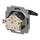 BUSCH-JAEGER - SCHUKO Steckdose Safety+ Klappdeckel/Beschriftungsfeld schwarz matt - balance SI