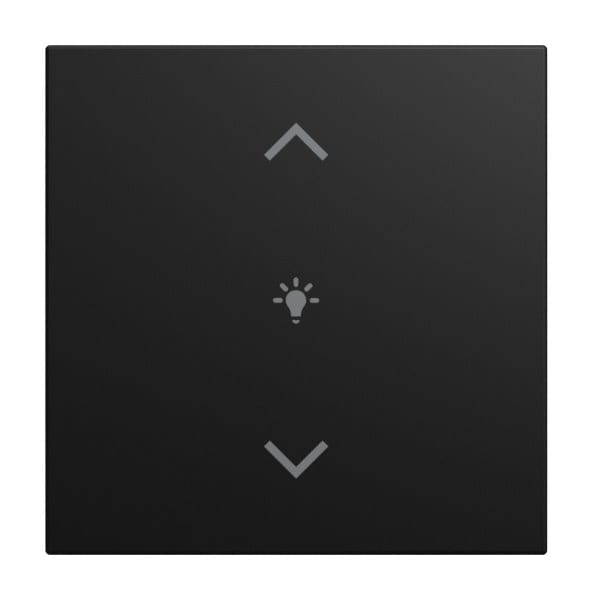 BUSCH-JAEGER - Abdeckung für Keypad 1-fach mit Symbol Dimmen/Pfeile schwarz matt - balance SI