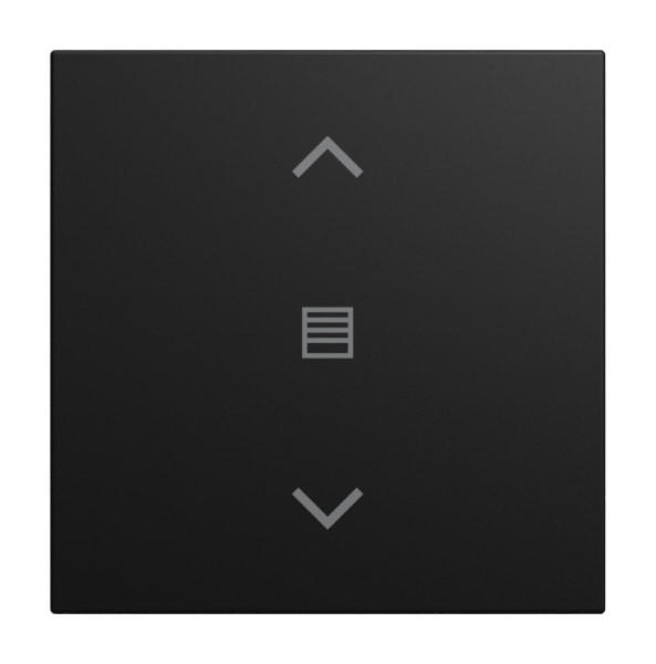 BUSCH-JAEGER - Abdeckung für Keypad 1-fach mit Symbol Jalousie/Pfeile schwarz matt - balance SI