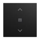 BUSCH-JAEGER - Abdeckung für Keypad 1-fach mit Symbol Jalousie/Pfeile schwarz matt - balance SI