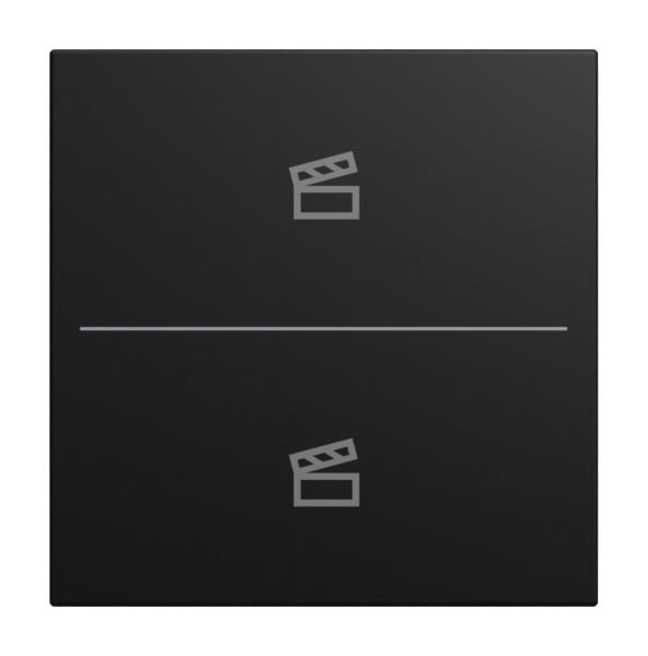 BUSCH-JAEGER - Abdeckung für Keypad 2-fach mit Symbol Szene schwarz matt - balance SI