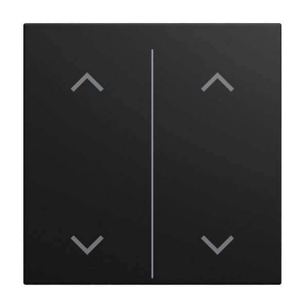 BUSCH-JAEGER - Abdeckung für Keypad 2-fach mit Symbol Pfeile schwarz matt - balance SI
