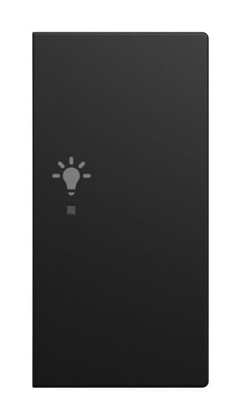BUSCH-JAEGER - Wippe 2-fach für flex, f@h, KNX rechts mit Symbol Licht schwarz matt -balance SI