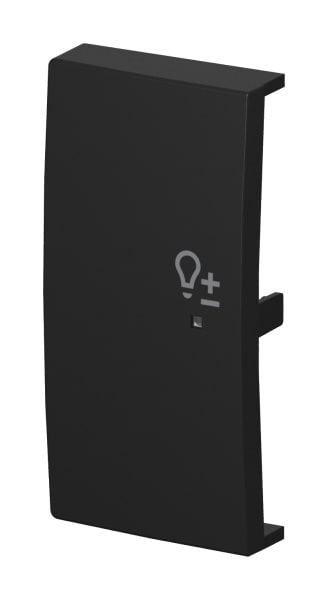 BUSCH-JAEGER - Wippe 2-fach für flex, f@h, KNX links mit Symbol Dimmer schwarz matt -balance SI