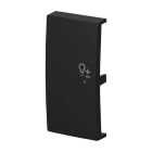 BUSCH-JAEGER - Wippe 2-fach für flex, f@h, KNX links mit Symbol Dimmer schwarz matt -balance SI