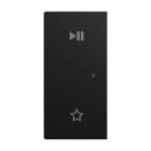 BUSCH-JAEGER - Wippe 2-fach für flex, f@h, KNX links Symbol Play/Pause schwarz matt -balance SI