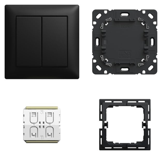 BUSCH-JAEGER - Komplettset Smart Switch schwarz matt - balance SI