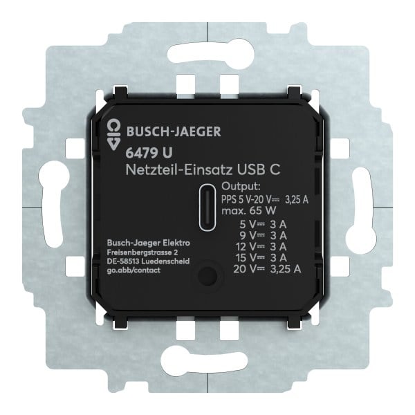 BUSCH-JAEGER - USB C Netzteil-Einsatz 65W