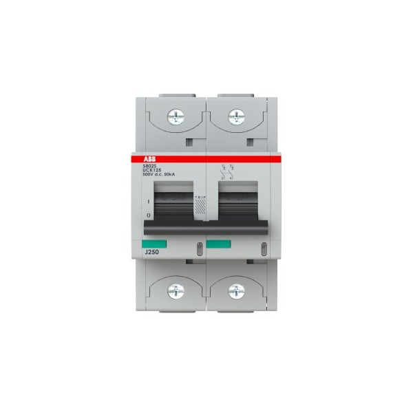 ABB - Hochleistungsautomat 2-polig 125A Charakteristik K AC/DC Bahnzulassung 50kA