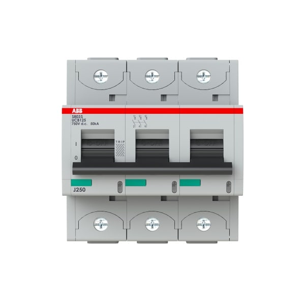 ABB - Hochleistungsautomat 3-polig 125A Charakteristik B AC/DC Bahnzulassung 50kA