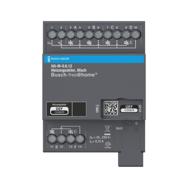 ABB - Heizungsaktor 6-fach 230V REG - Busch-free@home TP