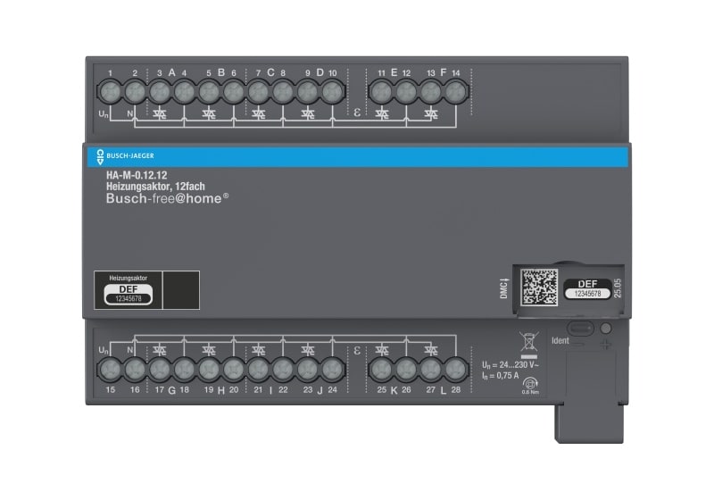 ABB - Heizungsaktor 12-fach 230V REG - Busch-free@home TP