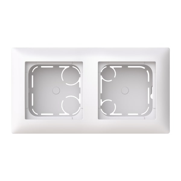 ABB - Aufputz-Gehäuse flache Bauform 2-fach alpinweiß - Busch-balance SI