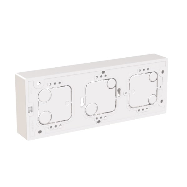 ABB - Aufputz-Gehäuse flache Bauform 3-fach alpinweiß - Busch-balance SI