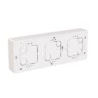 ABB - Aufputz-Gehäuse flache Bauform 3-fach alpinweiß - Busch-balance SI
