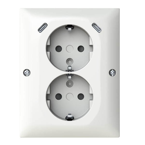 BUSCH-JAEGER - USB-C DoppelSTD AP Eck 202EAPJB2USBC-914