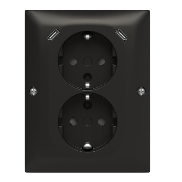 BUSCH-JAEGER - USB-C DoppelSTD AP Eck 202EAPJB2USBC-915