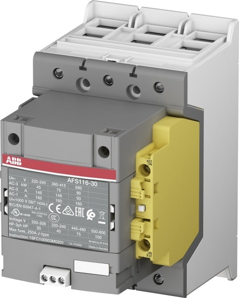 ABB - AFS Safetyschütz 100-250V 50/60Hz / DC Hiko: 1S+2Ö integr. SPS-Schnittstelle