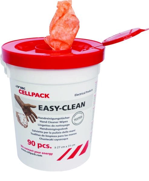 CELLPACK - Reinigungstücher im Spendereimer 90 Stk. auf Rolle perforiert