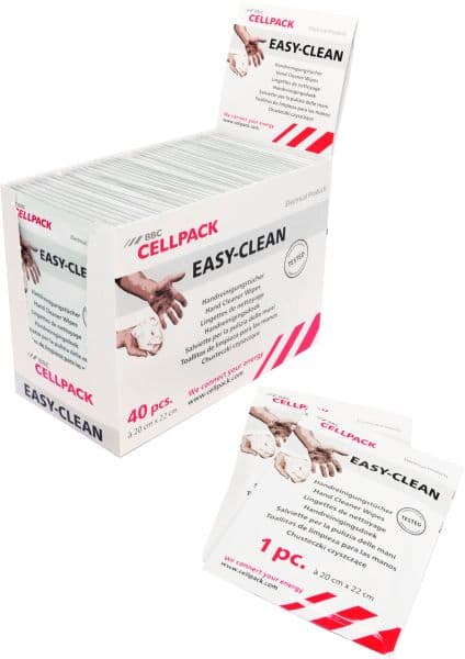 CELLPACK - Reinigungstücher im Verkaufsdisplay 40 Stk. einzeln verpackt
